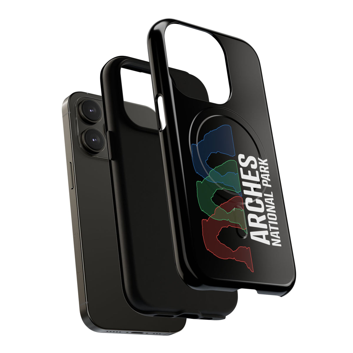 Arches National Park iPhone Case with MagSafe - Delicate Arch Histogram Design