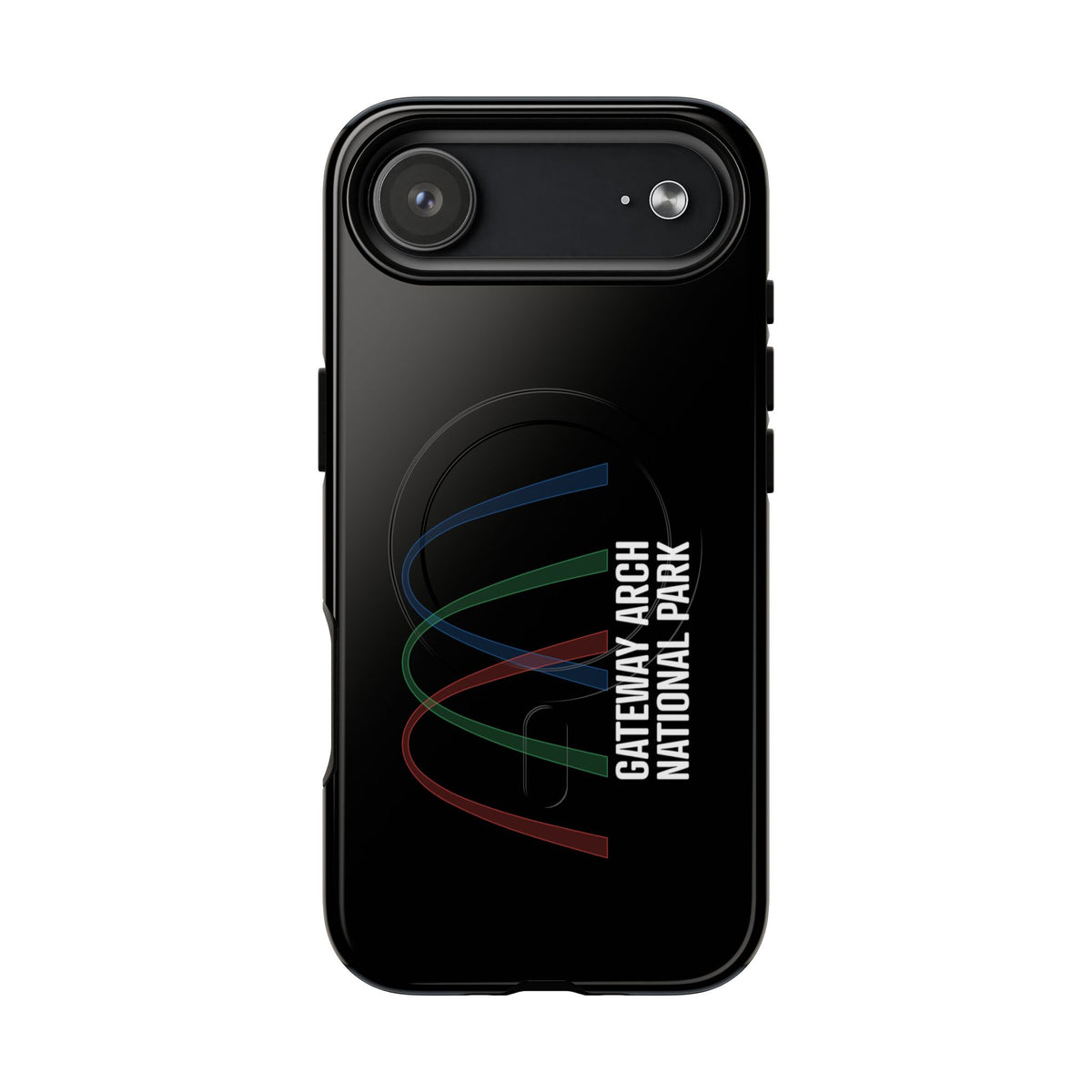 Gateway Arch National Park iPhone Case with MagSafe - Histogram Design