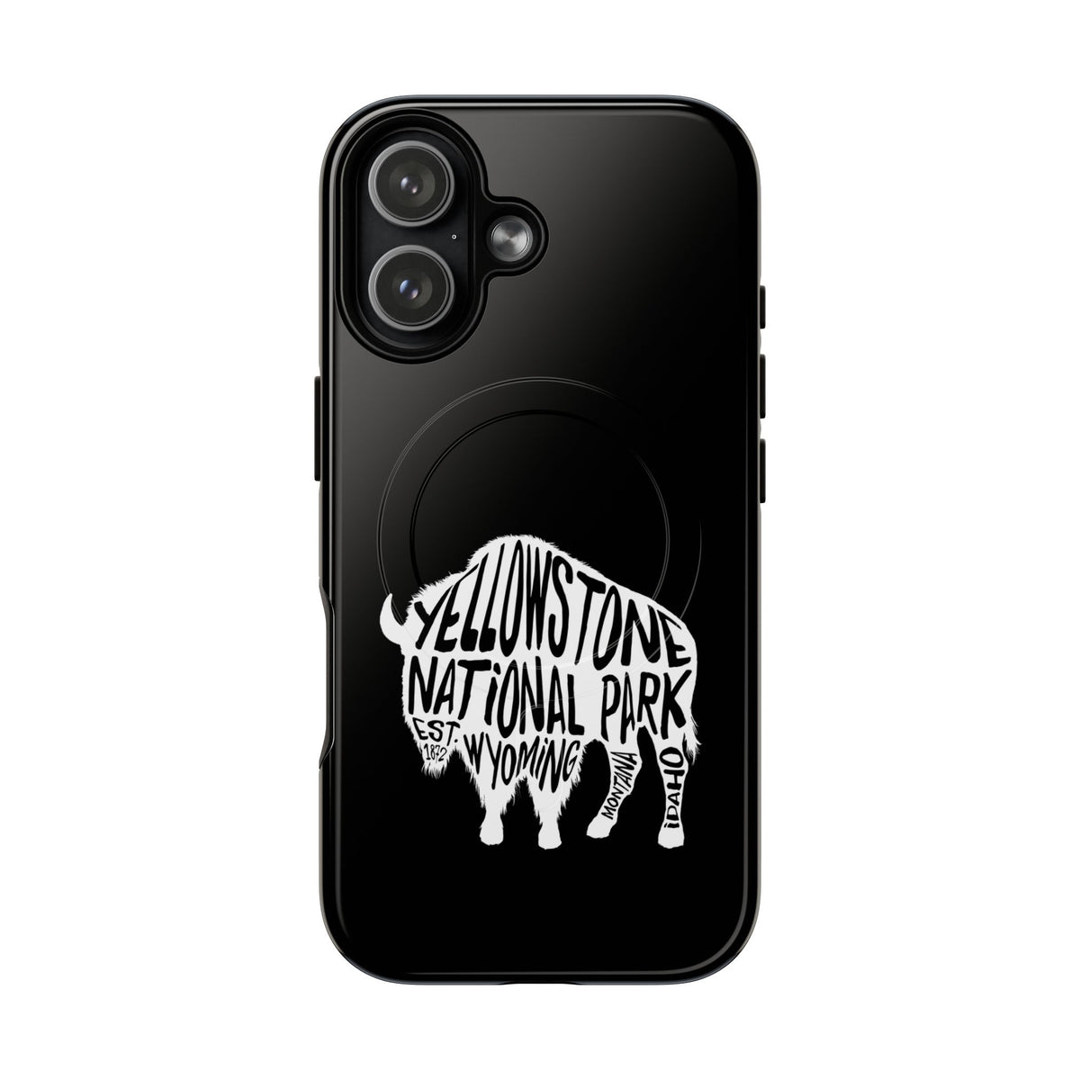 Yellowstone National Park iPhone Case with MagSafe - Bison Design