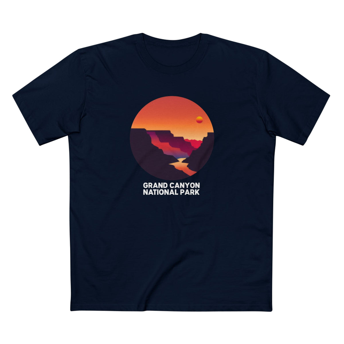 Grand Canyon National Park T-Shirt - Circular Logo in Navy