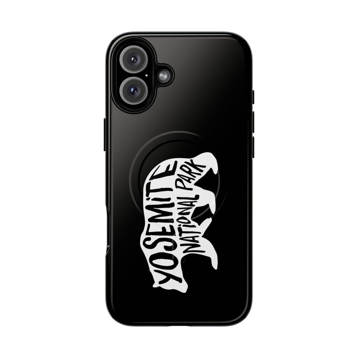 Yosemite National Park iPhone Case with MagSafe - Black Bear Design