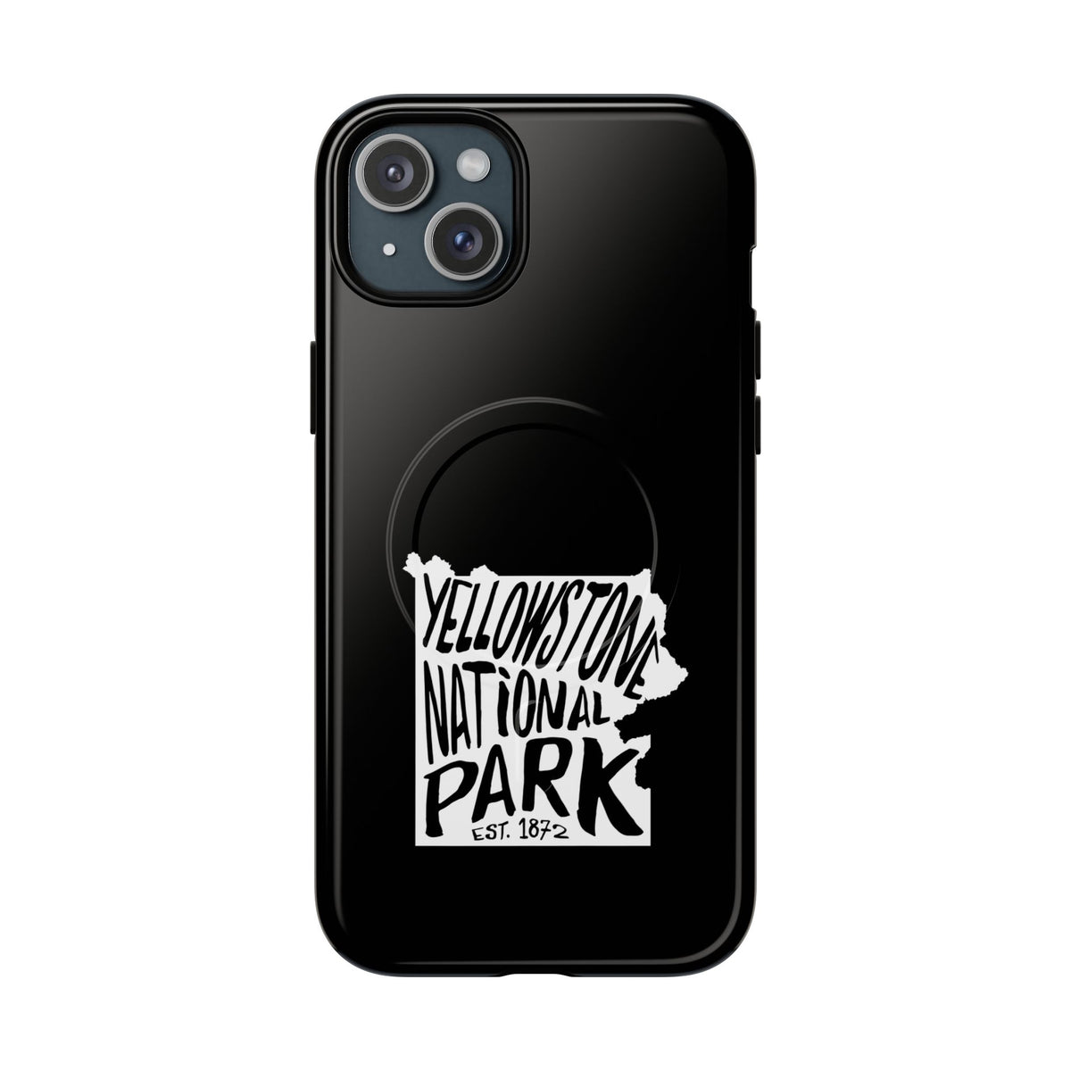 Yellowstone National Park iPhone Case with MagSafe - Map Design