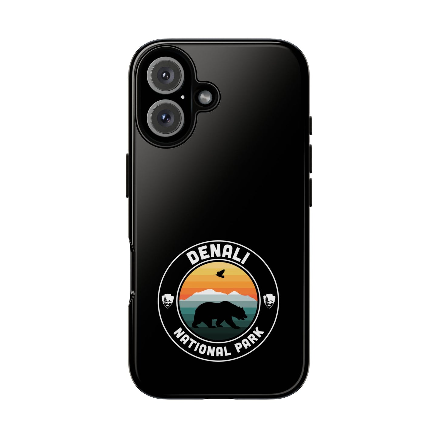 Denali National Park Phone Case - Round Emblem Design