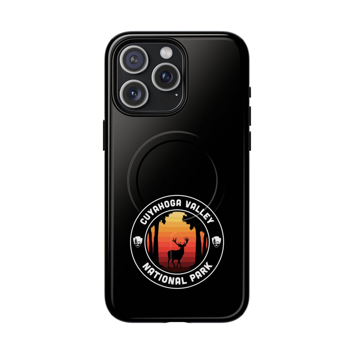 Cuyahoga Valley National Park iPhone Case with MagSafe - Round Emblem Design
