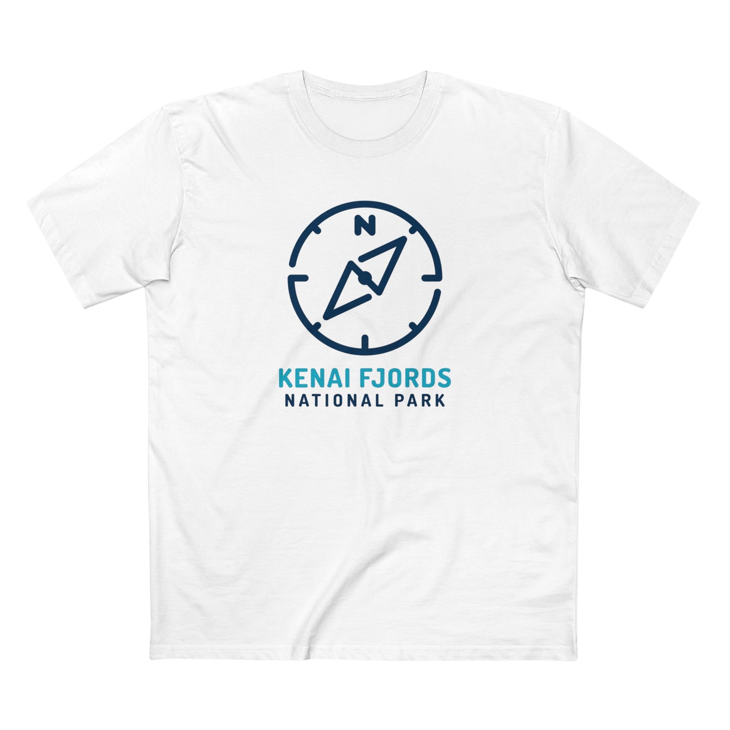 Kenai Fjords National Park T-Shirt Compass Design