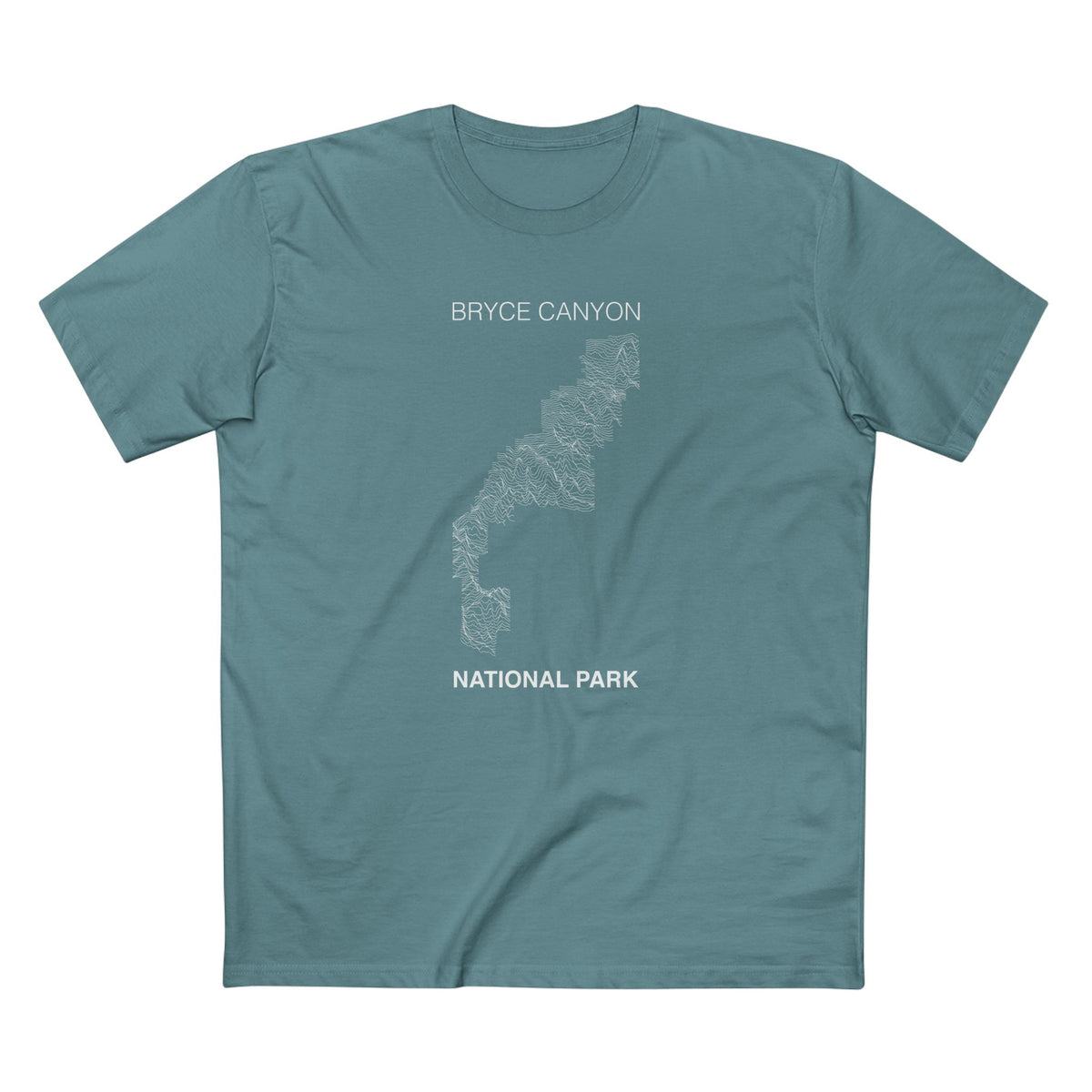Bryce Canyon National Park T-Shirt Lines in Slate Blue
