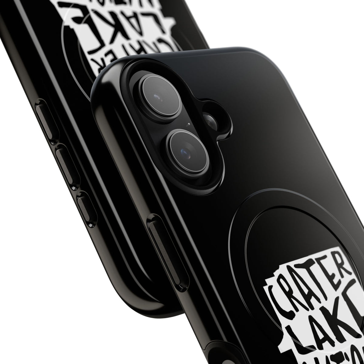 Crater Lake National Park iPhone Case with MagSafe - Map Design