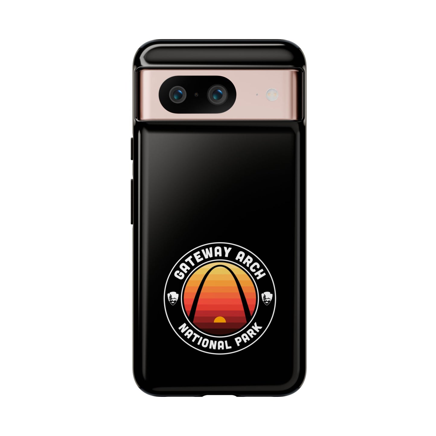 Gateway Arch National Park Phone Case - Round Emblem Design