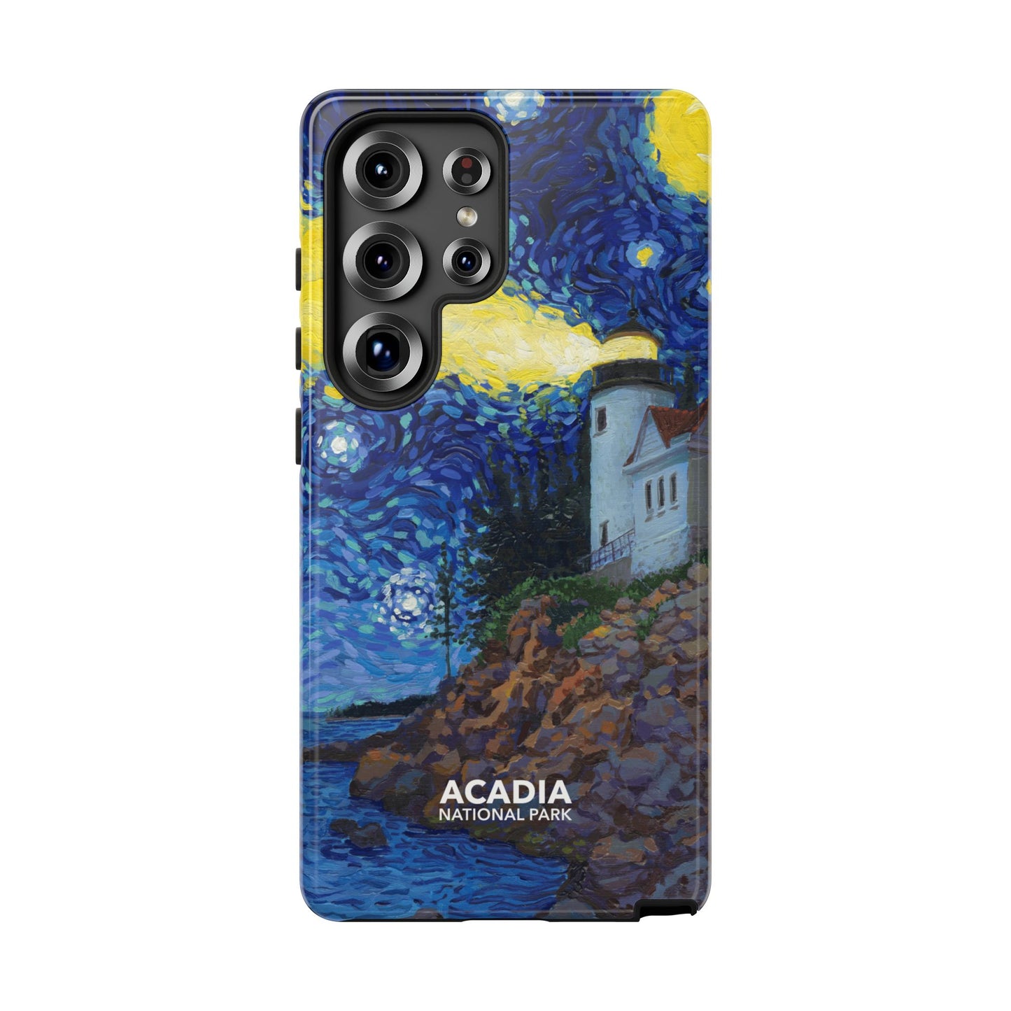 Acadia National Park Phone Case - Starry Night Lighthouse