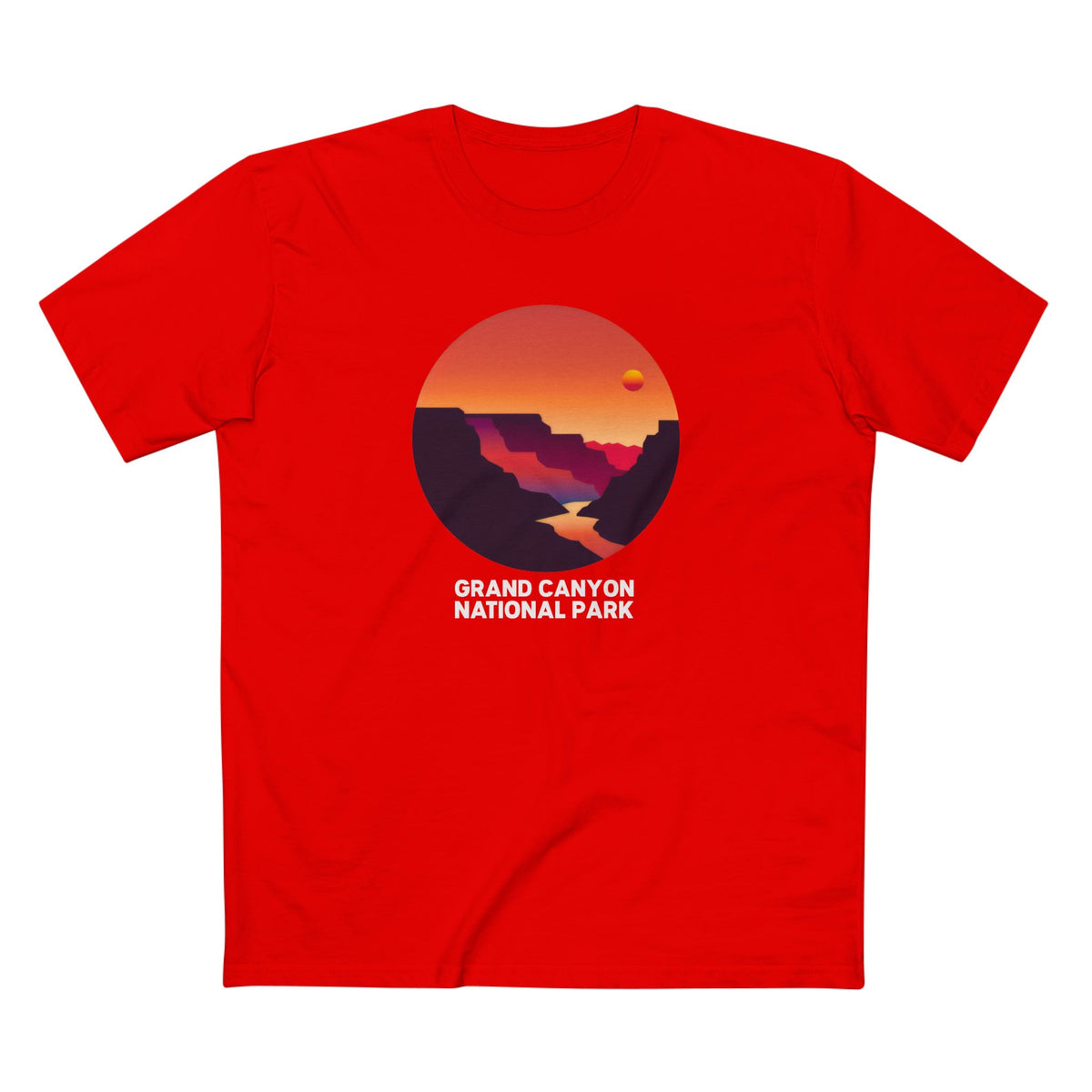 Grand Canyon National Park T-Shirt - Circular Logo in Red