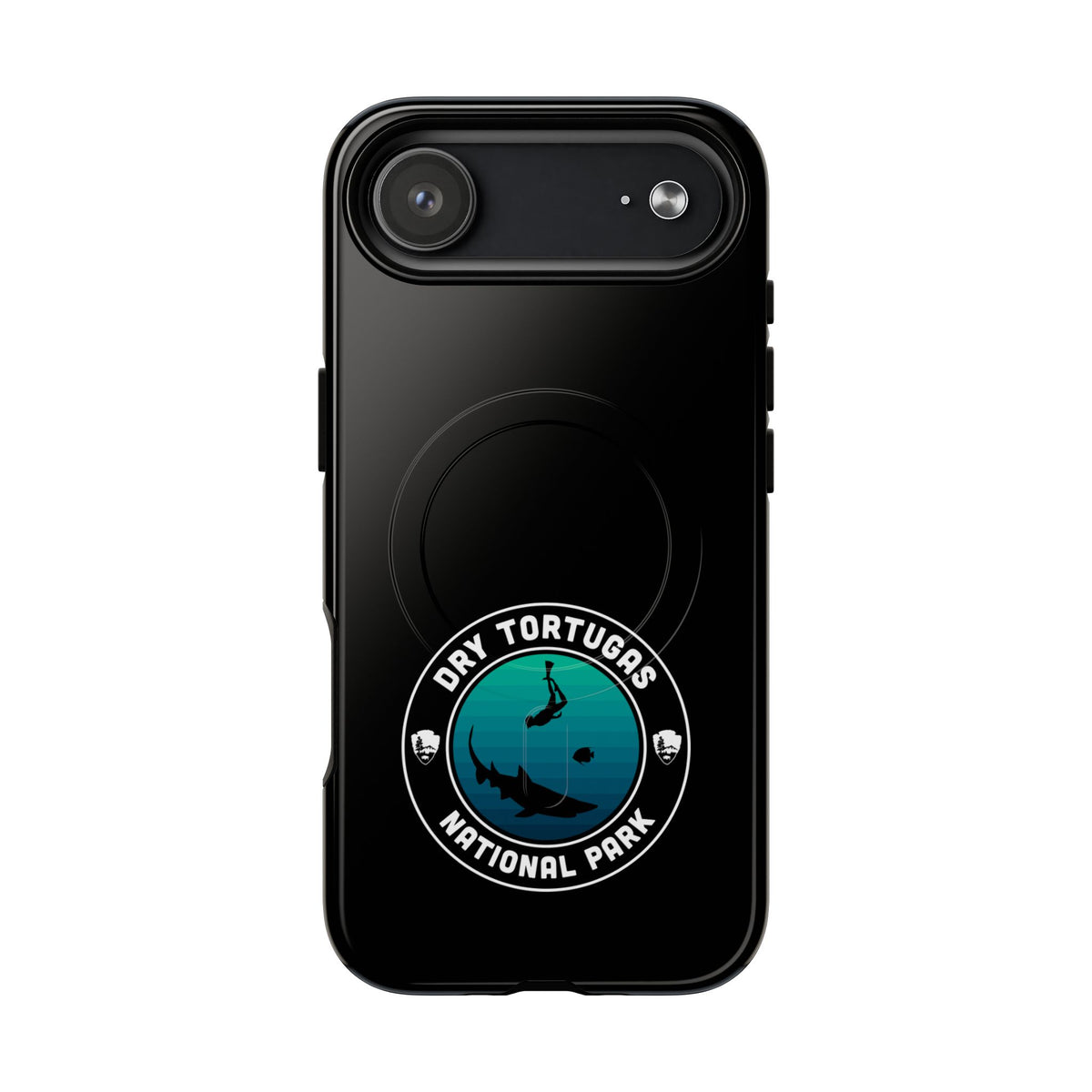 Dry Tortugas National Park iPhone Case with MagSafe - Round Emblem Design
