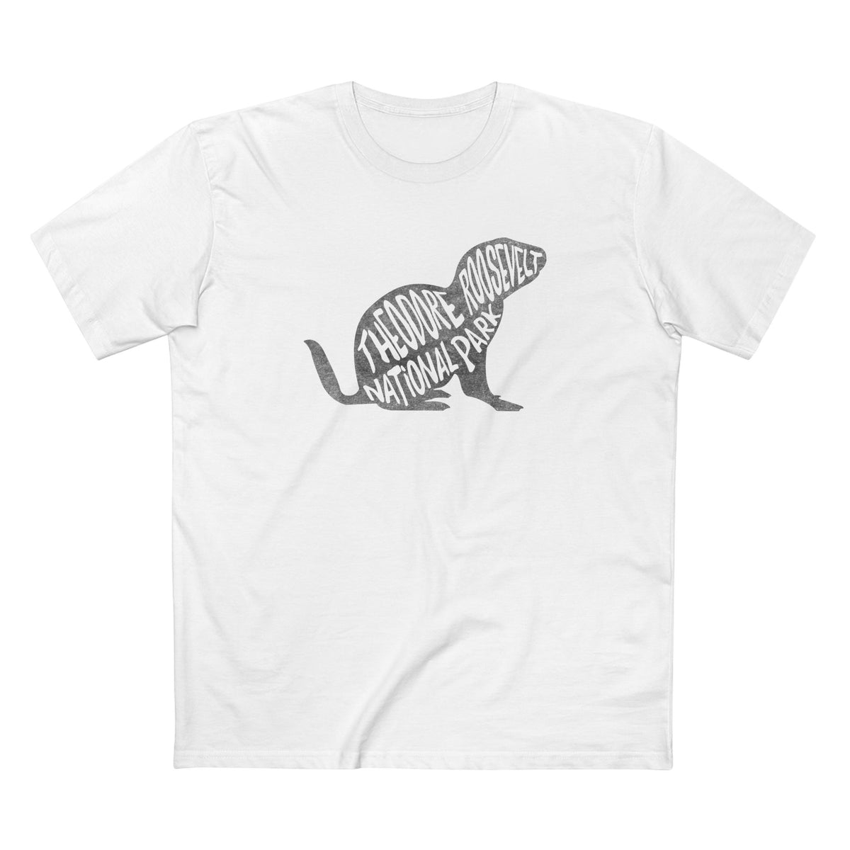 Theodore Roosevelt National Park T-Shirt - Prairie Dog in White