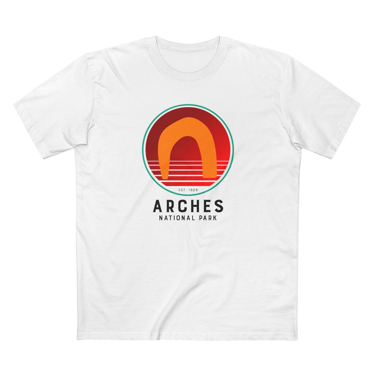 Arches National Park T-Shirt - Delicate Arch Design in White