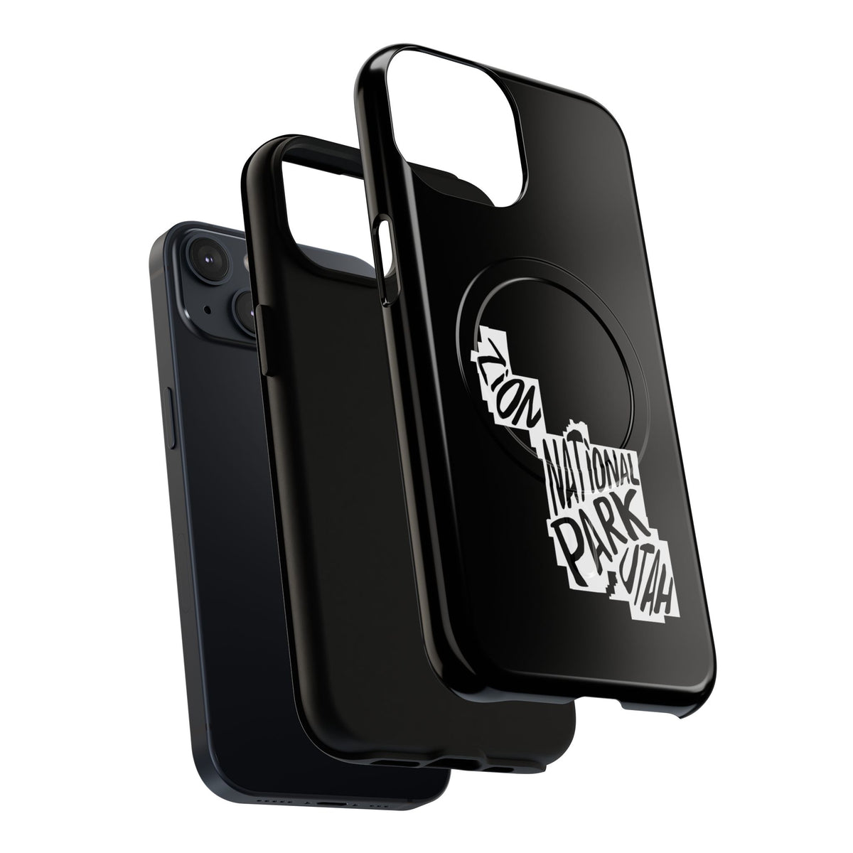 Zion National Park iPhone Case with MagSafe - Map Design