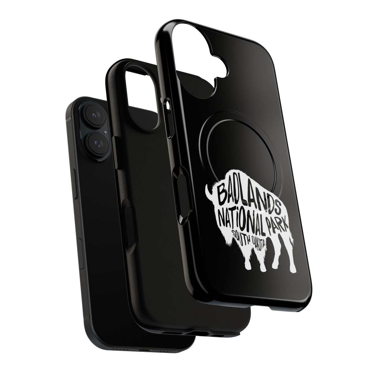 Badlands National Park iPhone Case with MagSafe - Bison Design