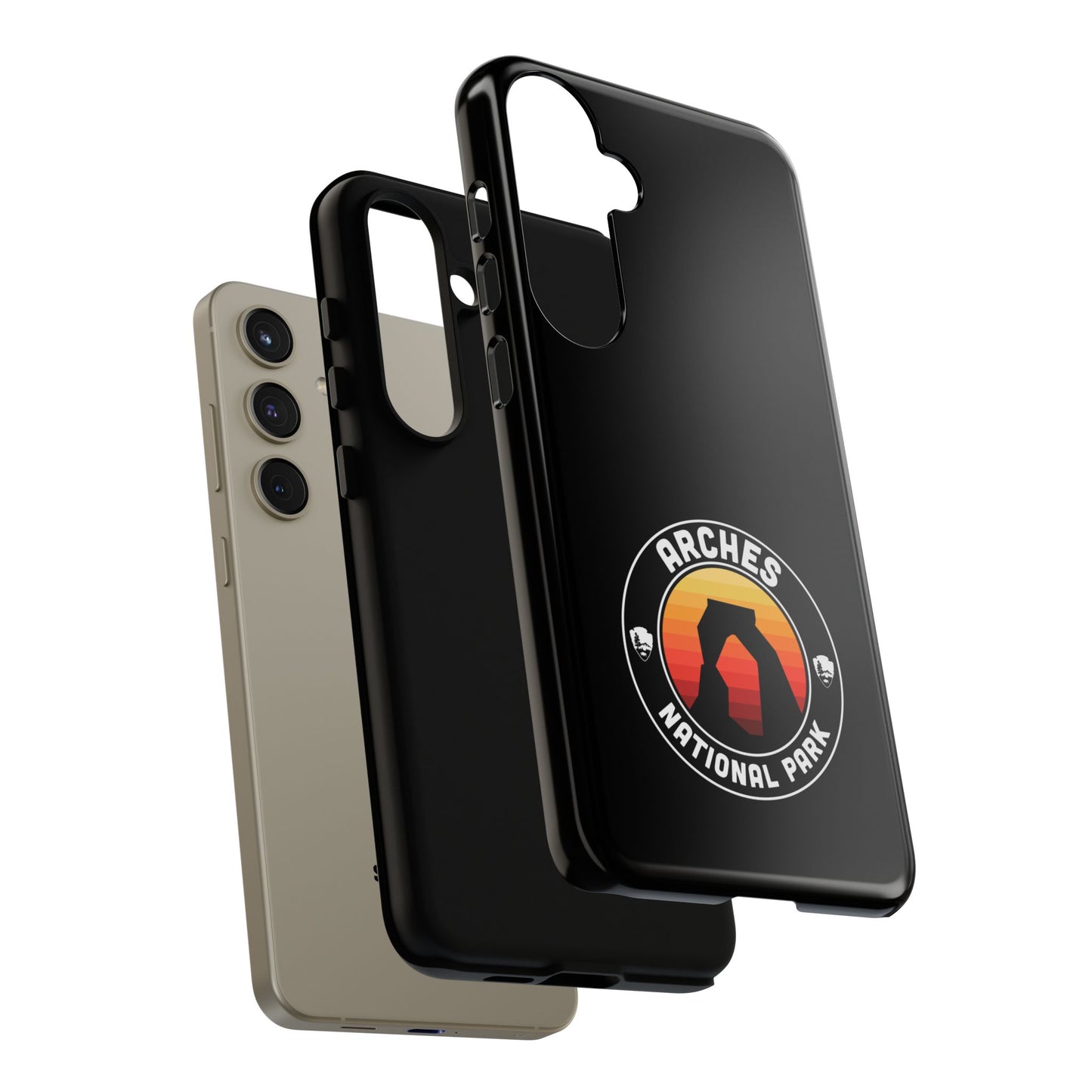 Arches National Park Phone Case - Round Emblem Design