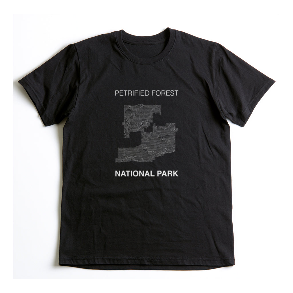 Petrified Forest National Park T-Shirt Lines in Black