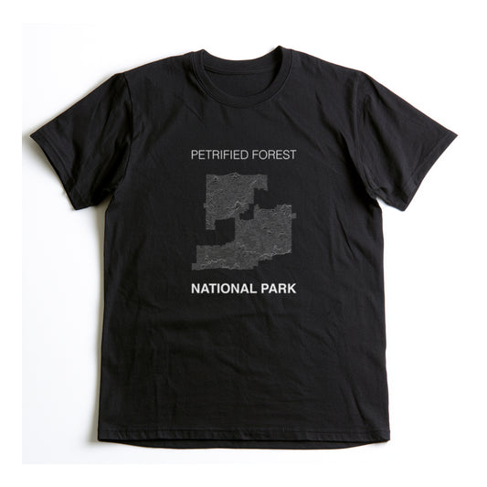 Petrified Forest National Park T-Shirt Lines in Black