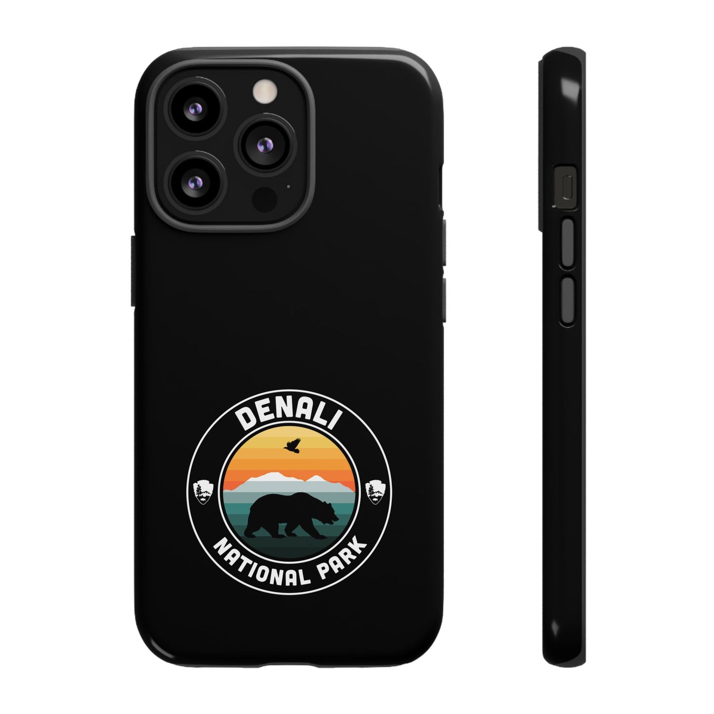 Denali National Park Phone Case - Round Emblem Design