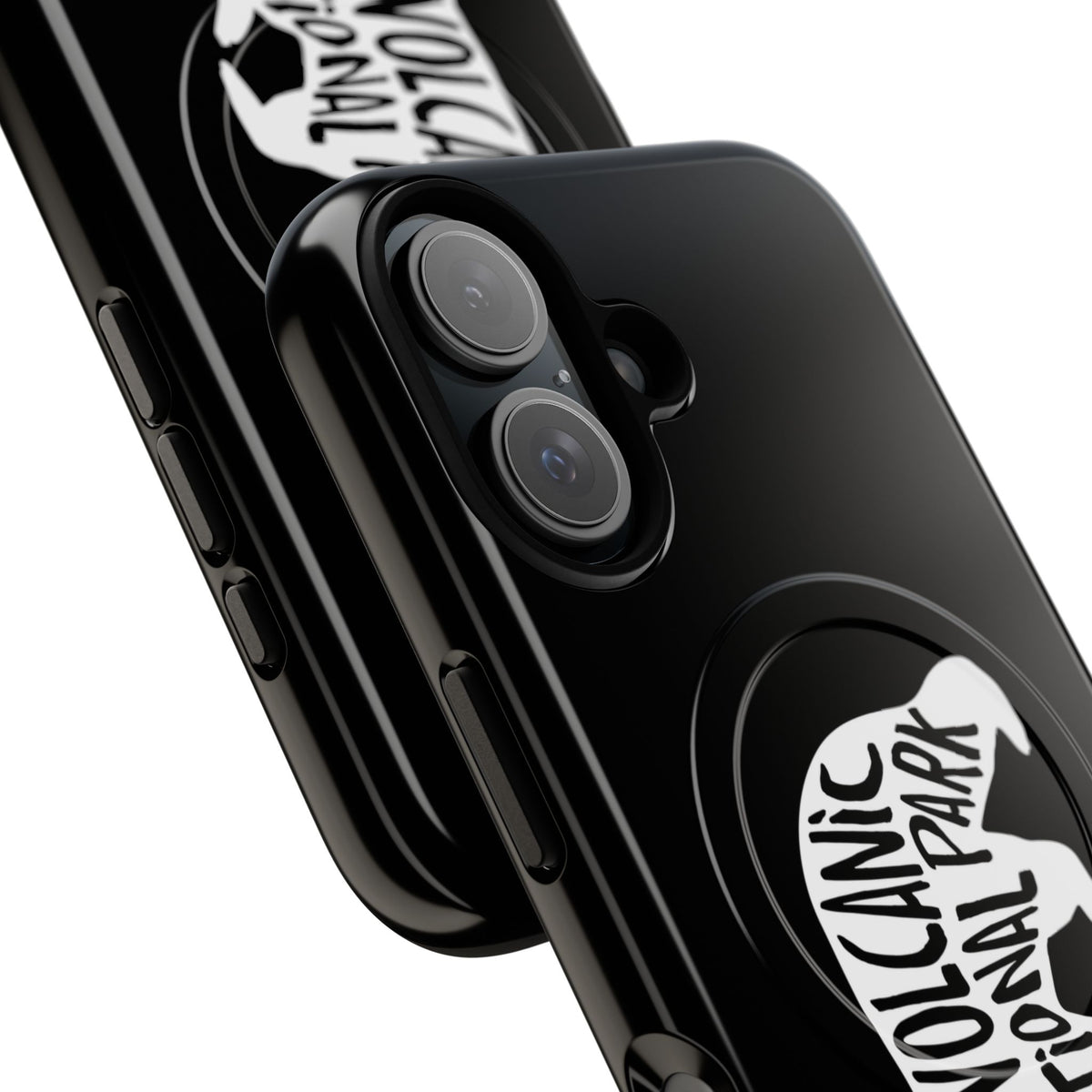 Lassen Volcanic National Park iPhone Case with MagSafe - Black Bear Design