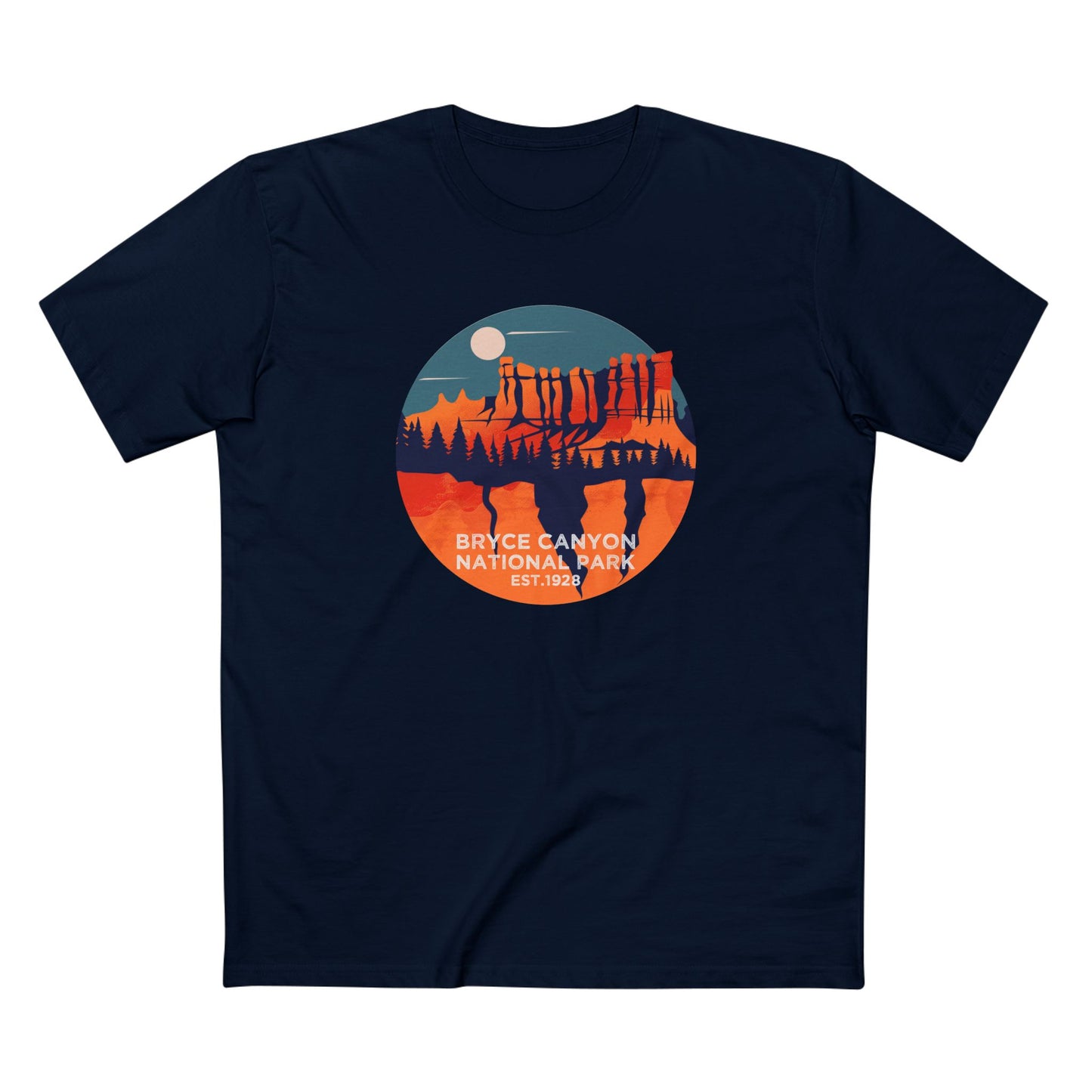 Bryce Canyon National Park T-Shirt - High Hoodoos in Navy