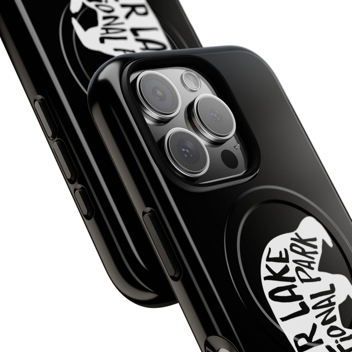 Crater Lake National Park iPhone Case with MagSafe - Black Bear Design