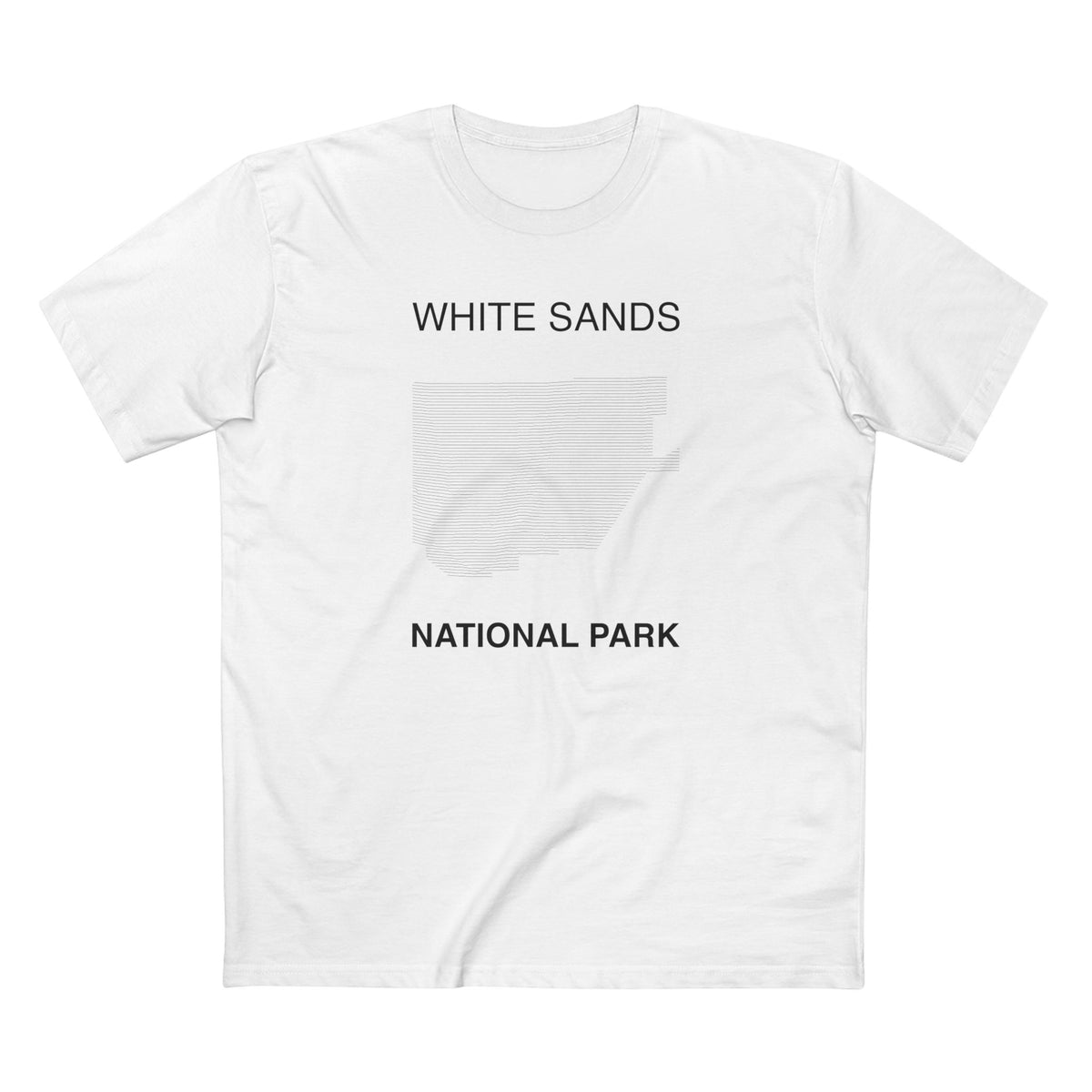 White Sands National Park T-Shirt Lines in White
