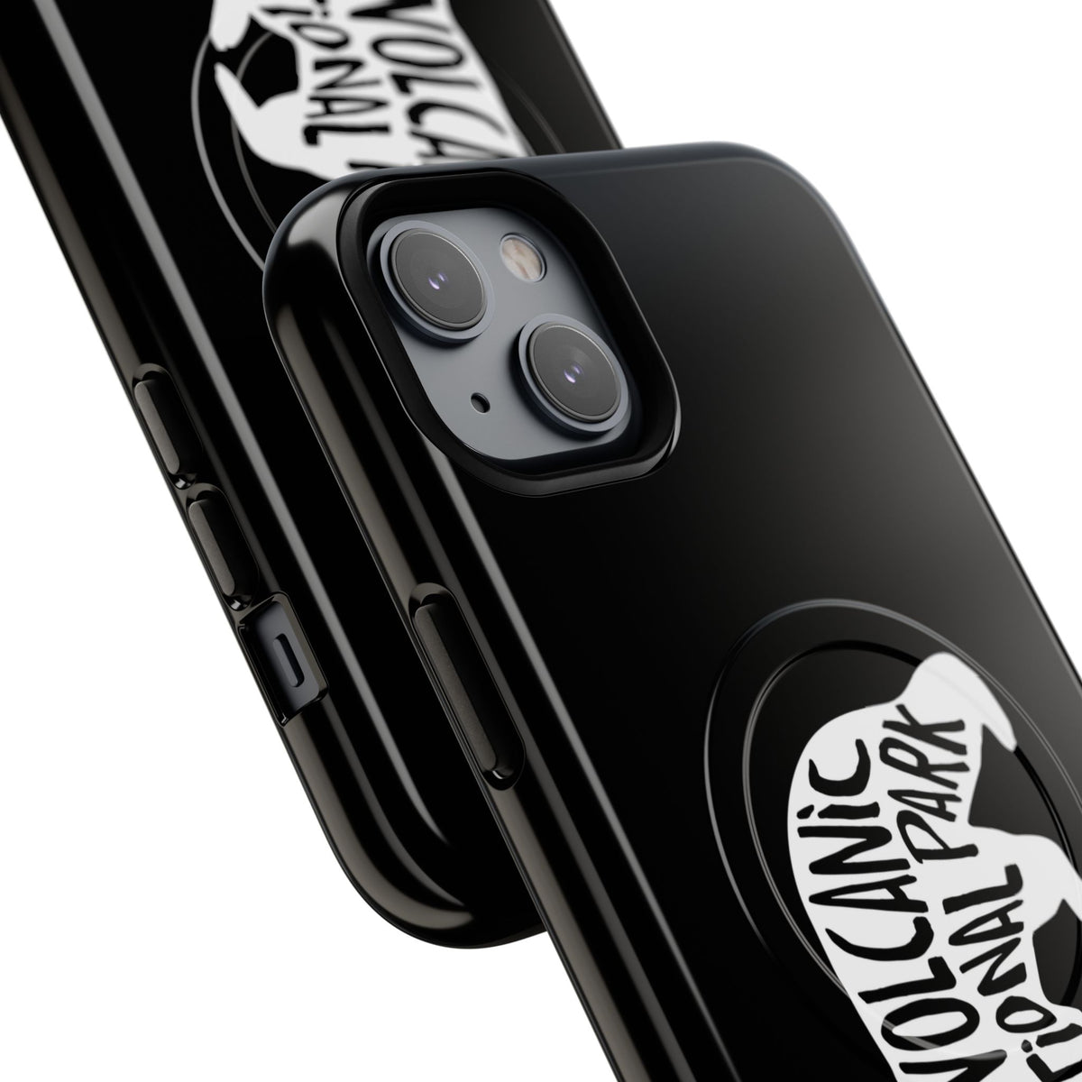 Lassen Volcanic National Park iPhone Case with MagSafe - Black Bear Design