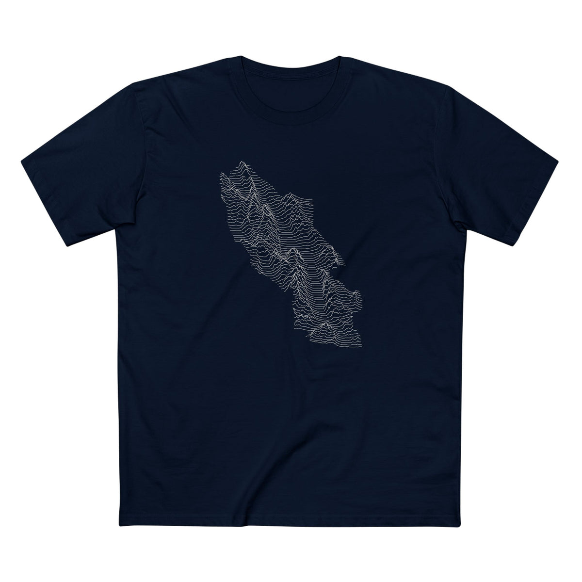 Death Valley National Park T-Shirt - Topographical Lines in Navy