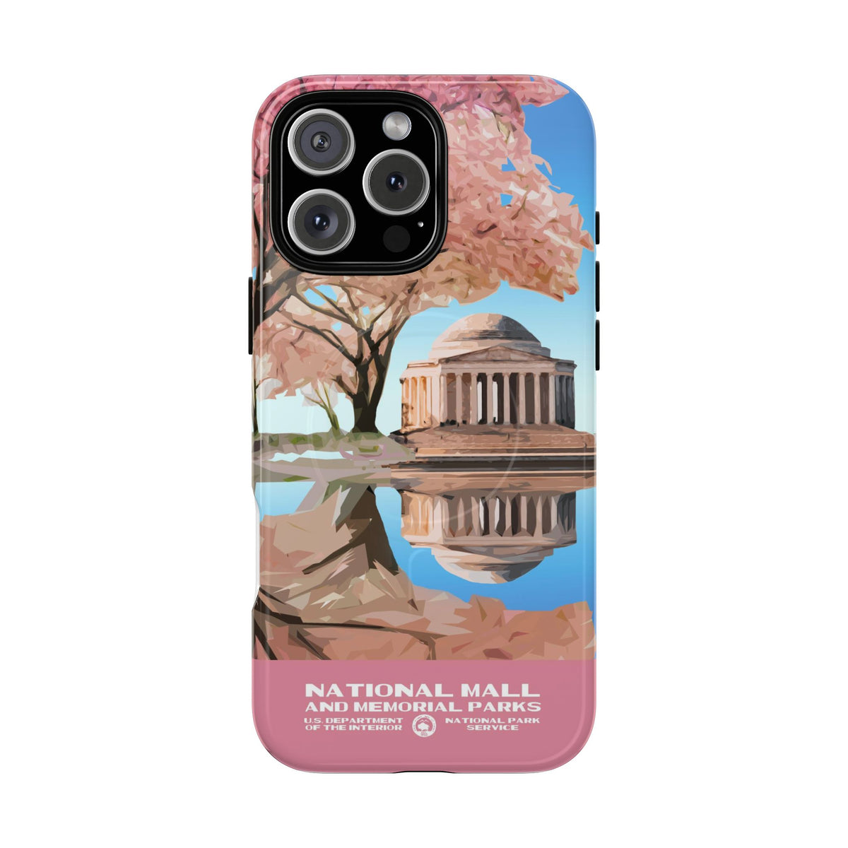 National Mall Washington DC iPhone Case with MagSafe - WPA Design