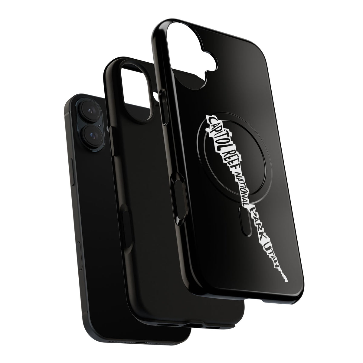Capitol Reef National Park iPhone Case with MagSafe - Map Design