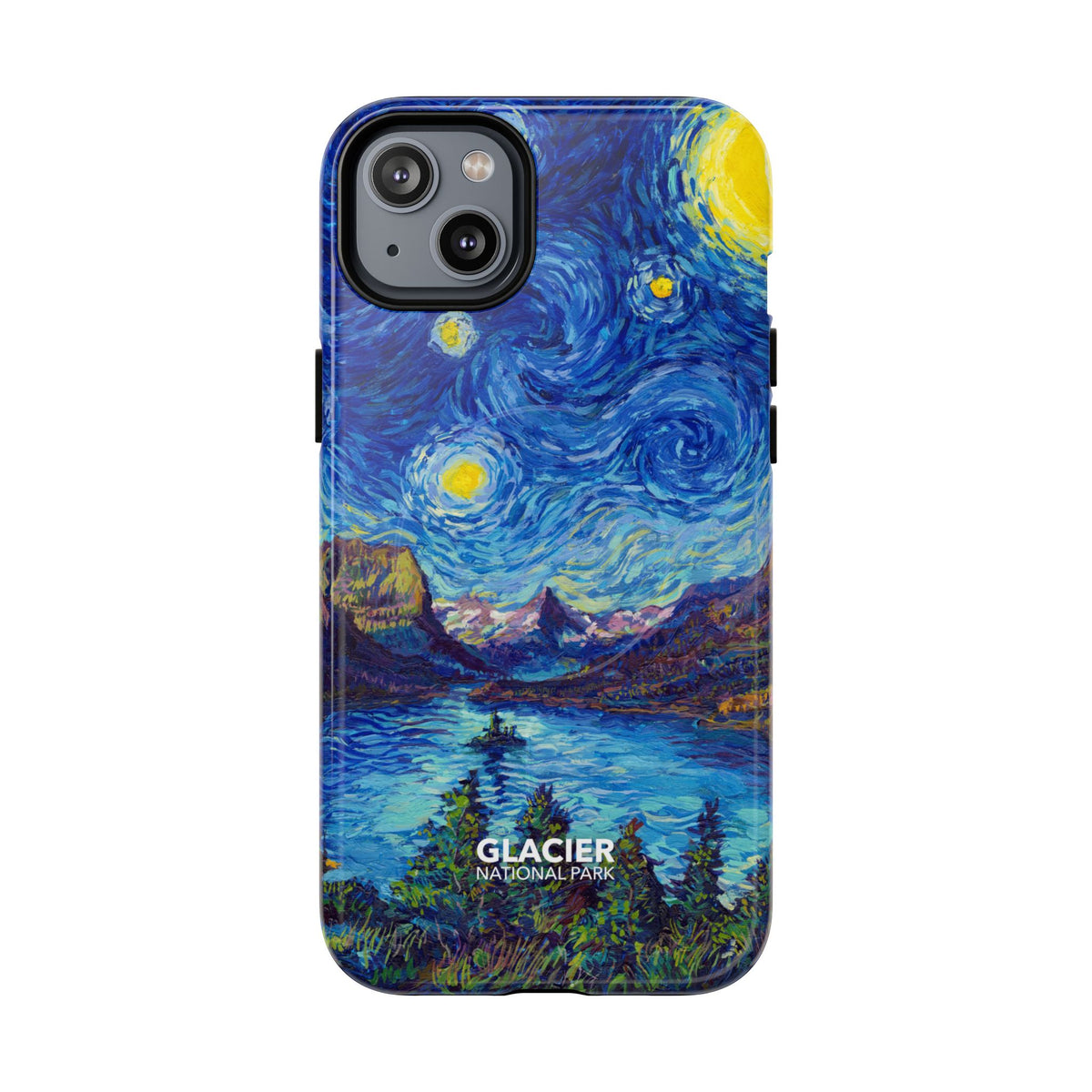 Glacier National Park iPhone Case with MagSafe - Starry Night