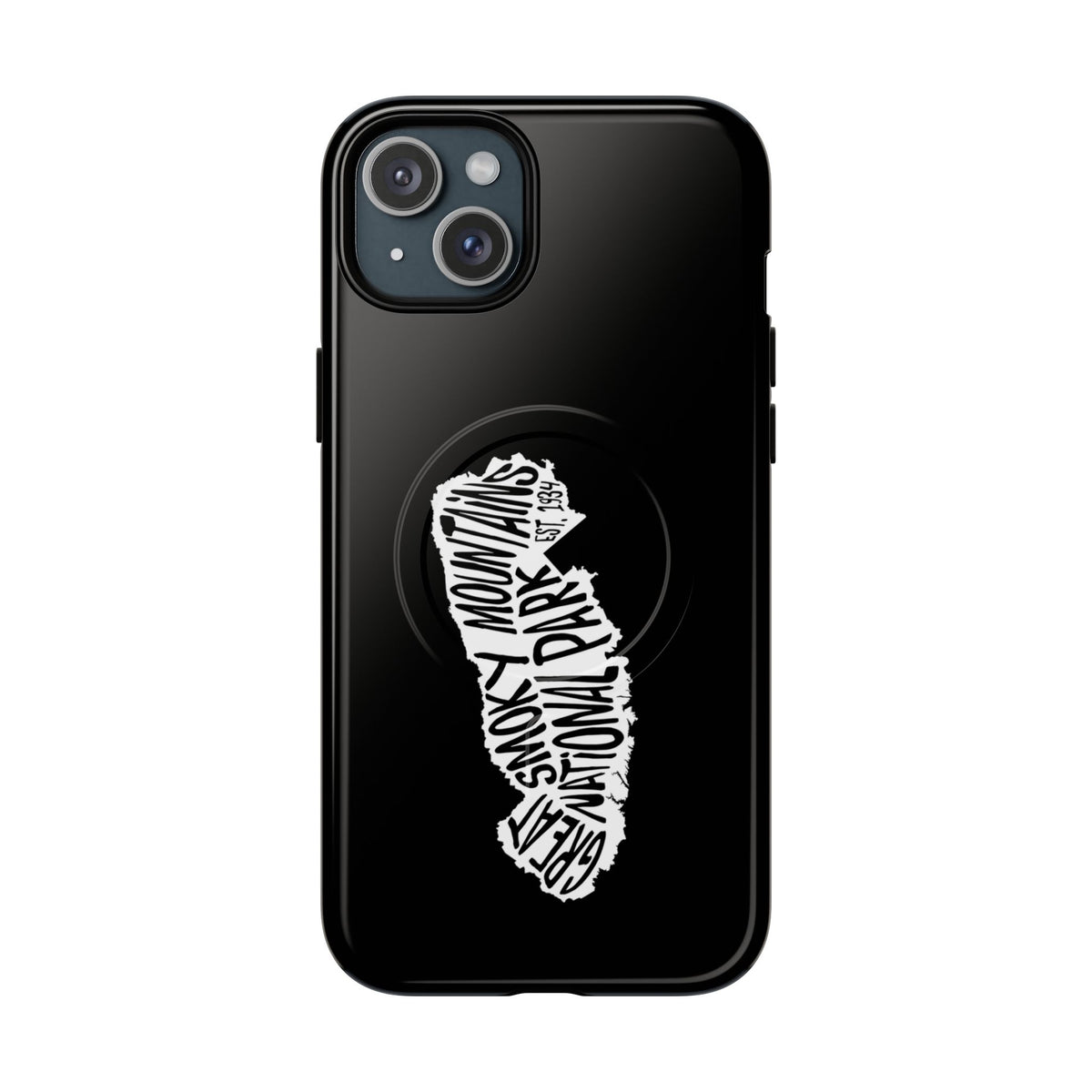 Great Smoky Mountains National Park iPhone Case with MagSafe - Map Design