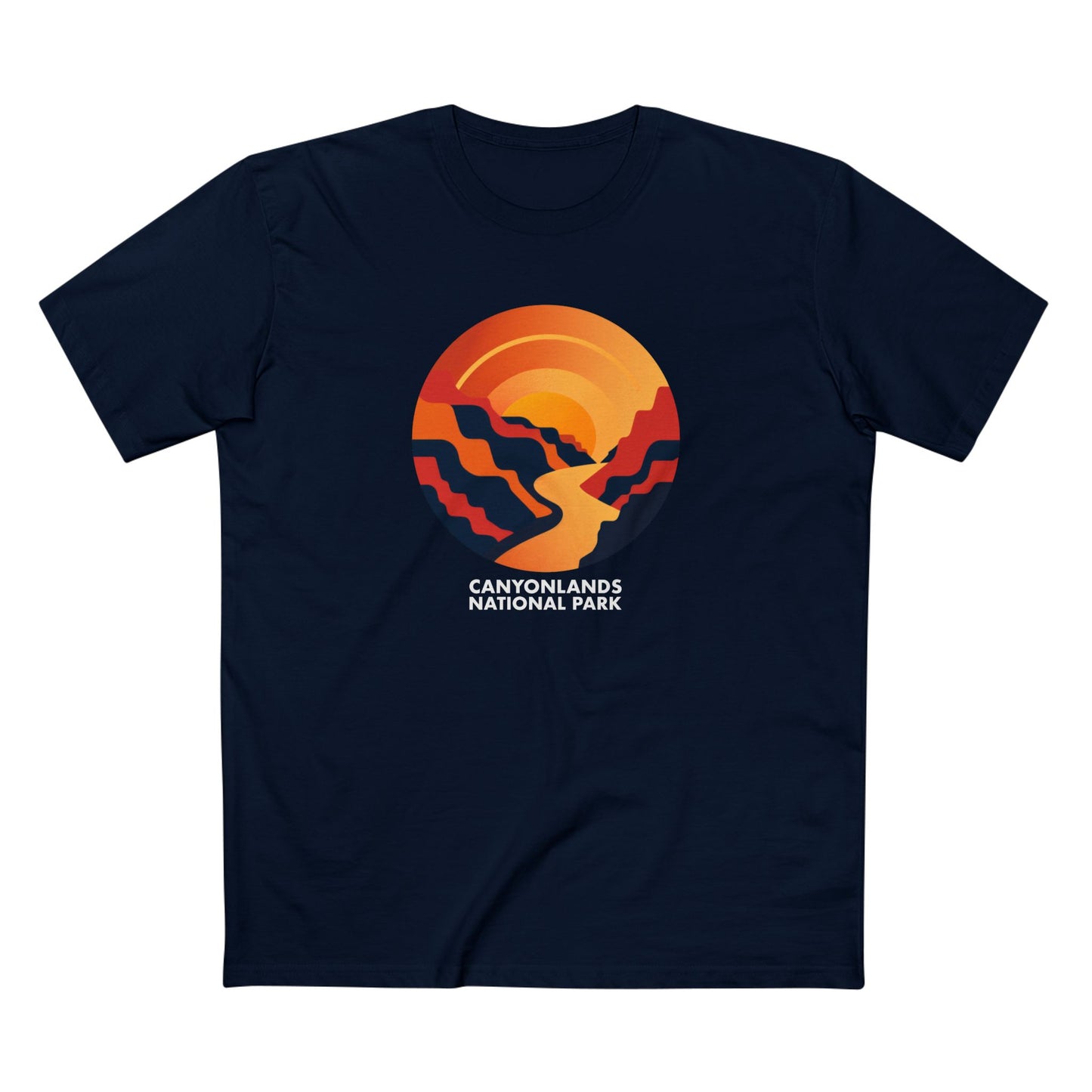 Canyonlands National Park T-Shirt - Vintage Design in Navy