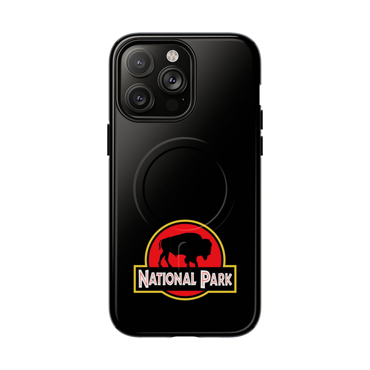 Bison National Park iPhone Case with MagSafe - Parody Logo
