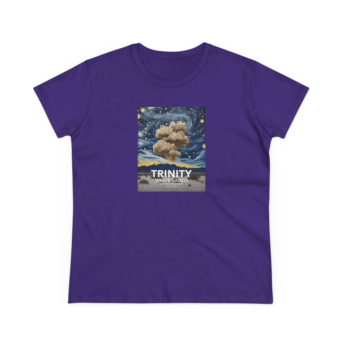 White Sands National Park Women's T-Shirt - Starry Night Trinity Test