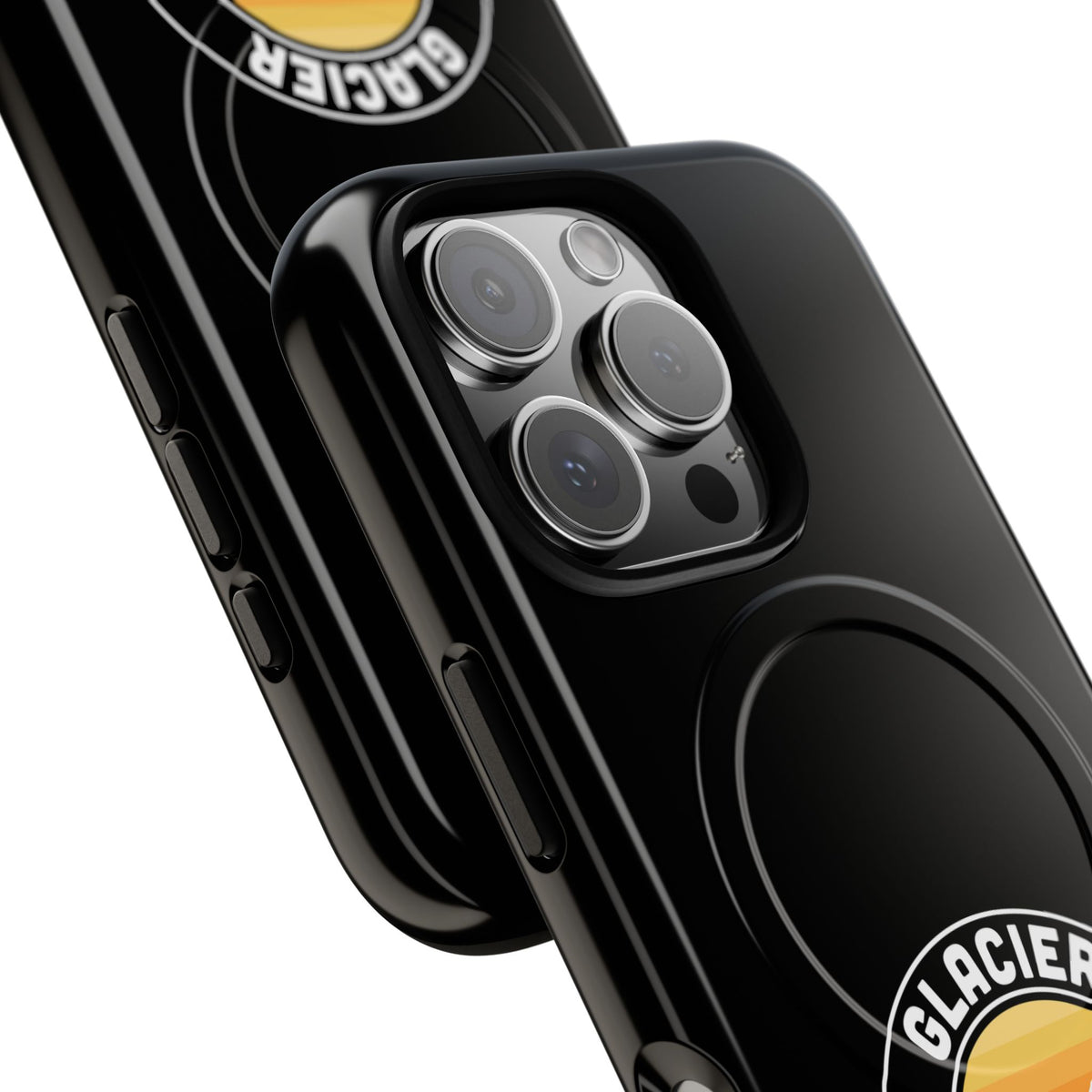 Glacier National Park iPhone Case with MagSafe - Round Emblem Design