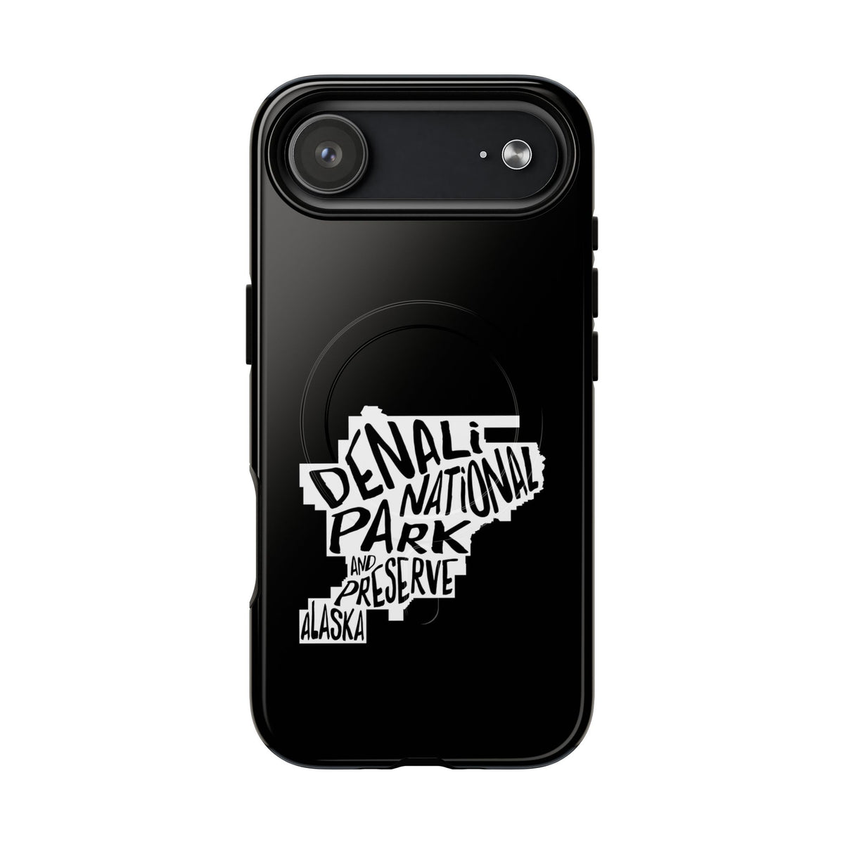 Denali National Park iPhone Case with MagSafe - Map Design