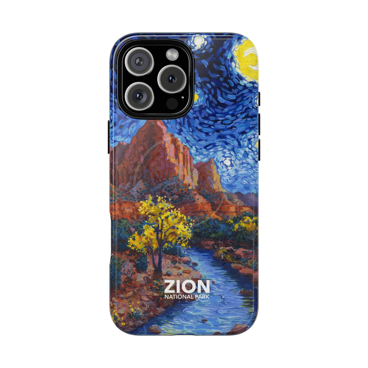 Zion National Park iPhone Case with MagSafe - Starry Night