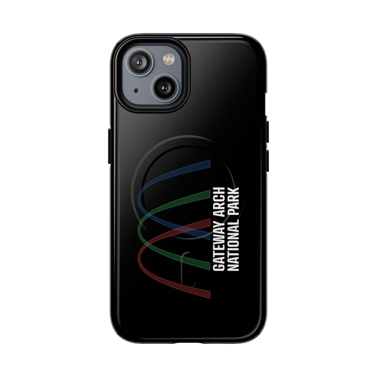 Gateway Arch National Park iPhone Case with MagSafe - Histogram Design