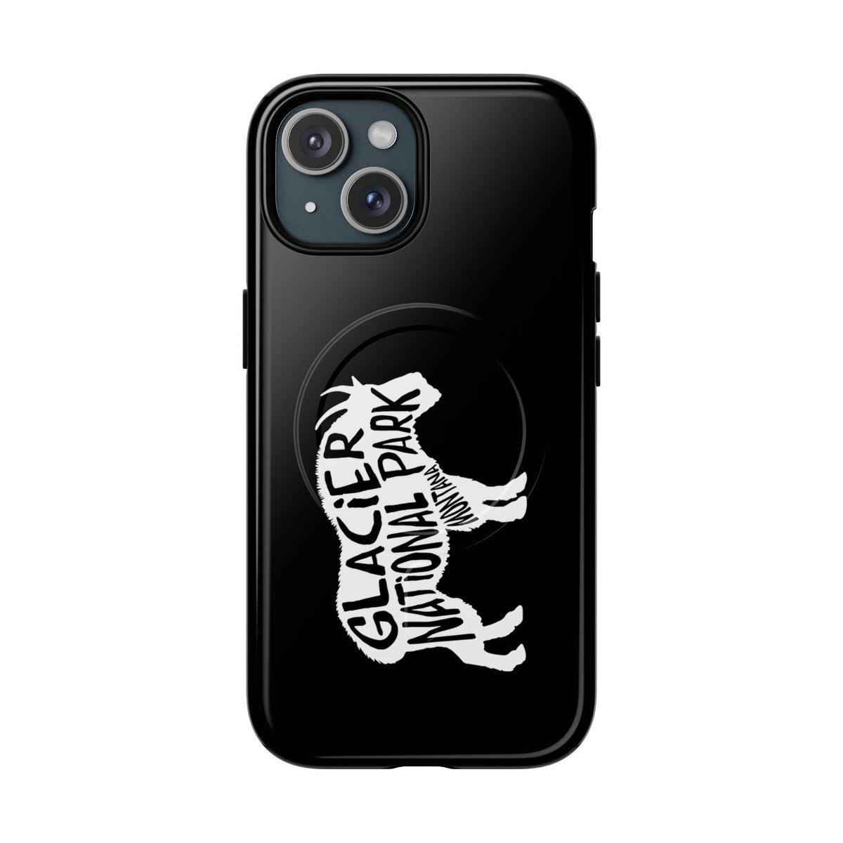 Glacier National Park iPhone Case with MagSafe - Mountain Goat Design