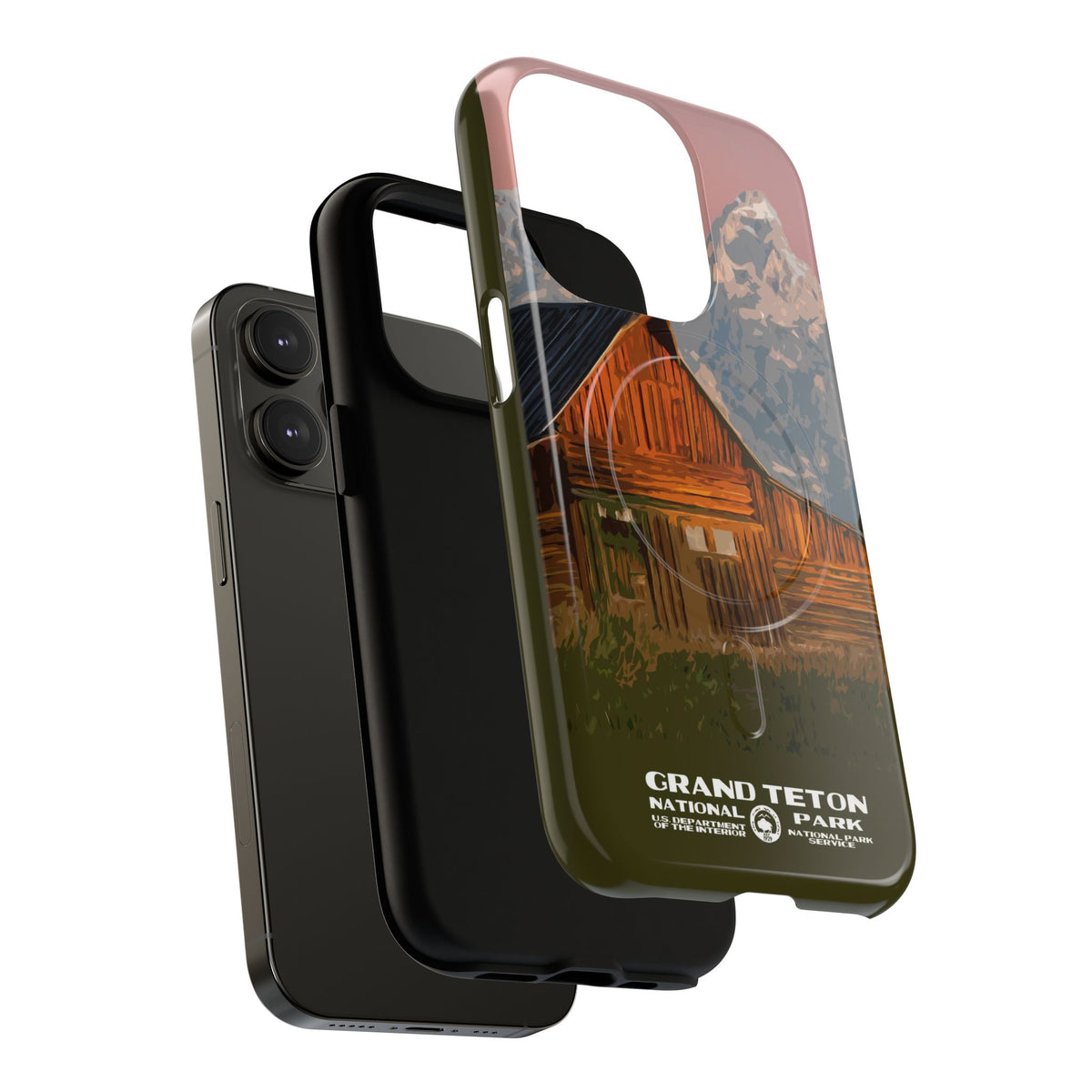 Grand Teton National Park iPhone Case with MagSafe - Moulton Barn