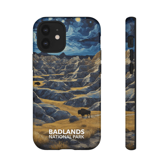 Badlands National Park Phone Case - Starry Night