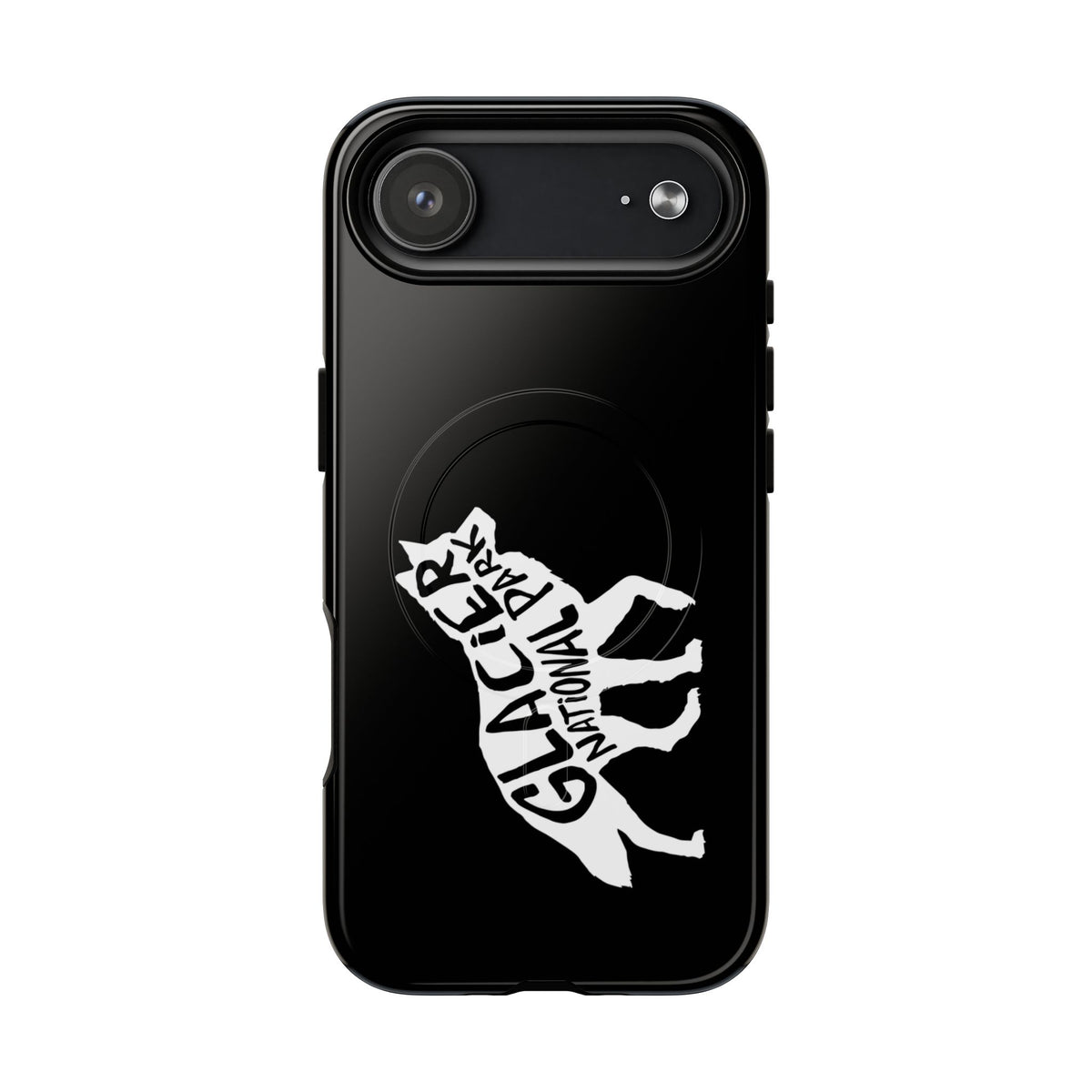 Glacier National Park iPhone Case with MagSafe - Wolf Design