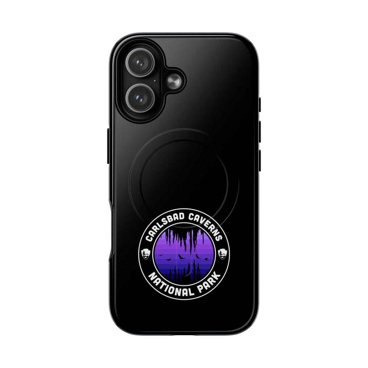 Carlsbad Caverns National Park iPhone Case with MagSafe - Round Emblem Design