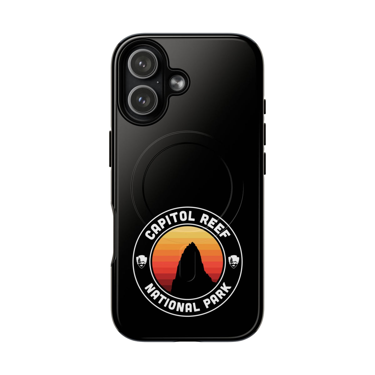 Capitol Reef National Park iPhone Case with MagSafe - Round Emblem Design