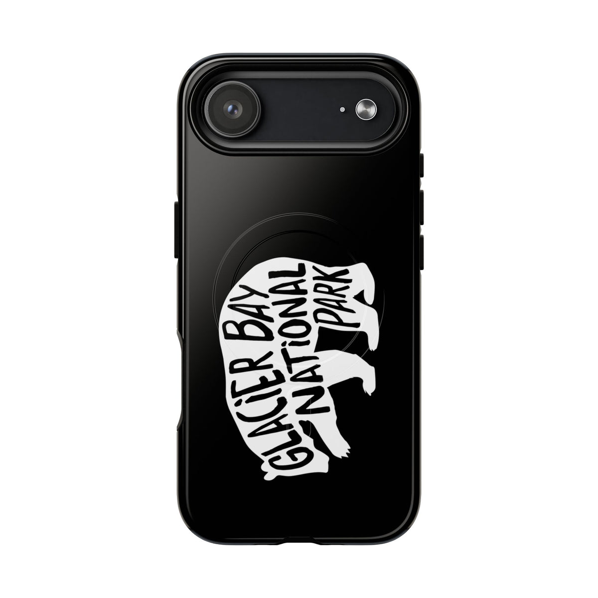 Glacier Bay National Park iPhone Case with MagSafe - Grizzly Bear Design