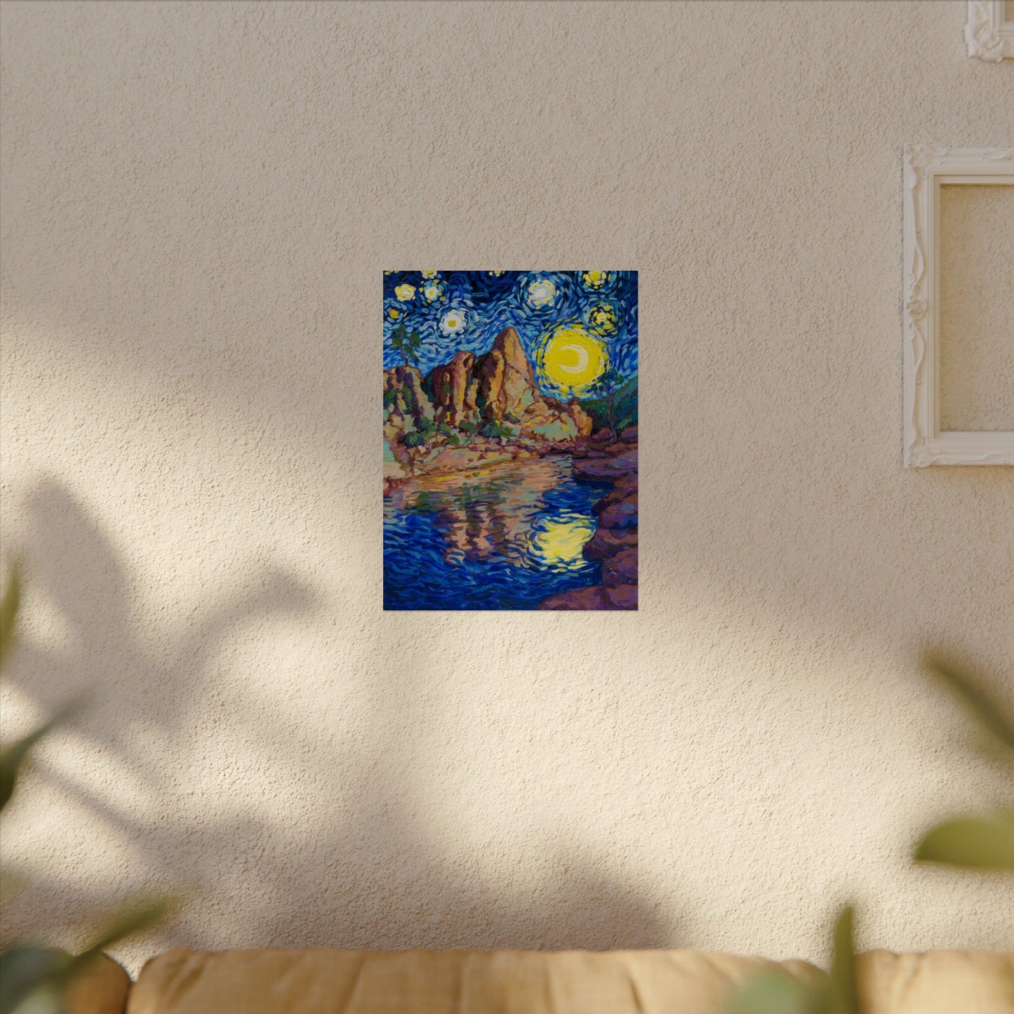 Pinnacles National Park Park Starry Night Poster - Premium Textured Paper