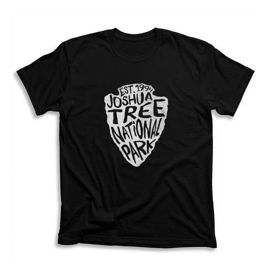 Joshua Tree National Park T-Shirt - Arrowhead Design in Black