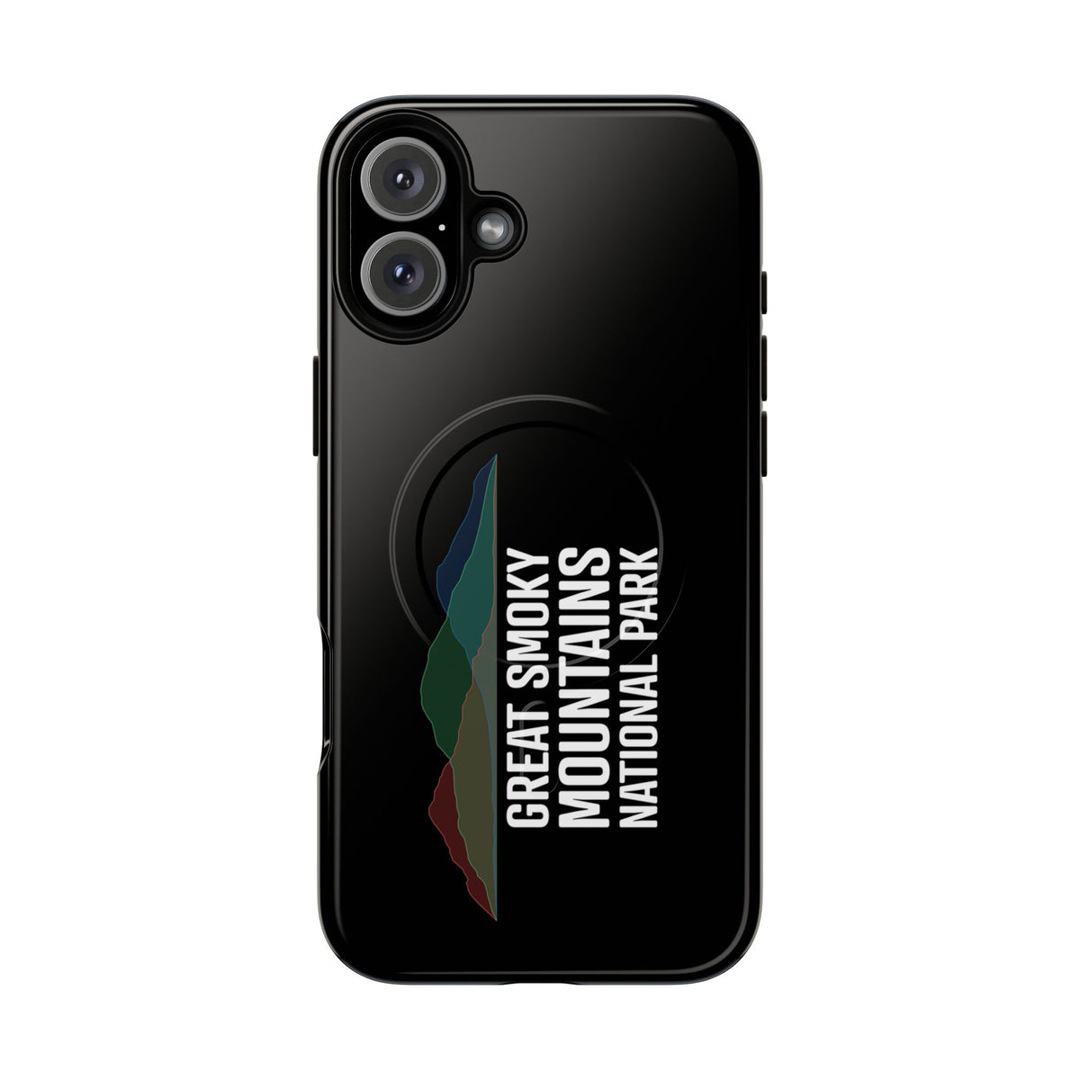 Great Smoky Mountains National Park iPhone Case with MagSafe - Histogram Design